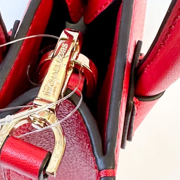 Michael Kors Mercer XS MINI Shopper Crossbody Bag Red Flame - Picture 12 of 12